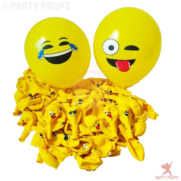 Party Propz Emoji Theme Birthday Decoration Kit-51Pcs Combo,Smiley Birthday Theme For Kids|Smiley Theme Birthday Decoration Kit|Happy Birthday Banner (Cardstock)|Birthday Decoration Items,Multicolor