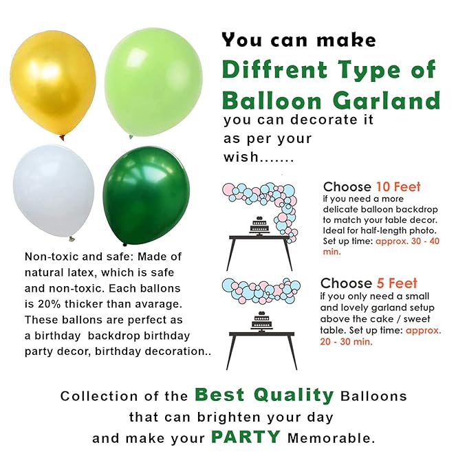 Party Propz 4th Birthday Decoration Items For Boys Jungle Theme- 52Pcs Fourth Birthday Decoration - 4th Birthday Party Decorations,Birthday Decorations kit for Boys 4th birthday