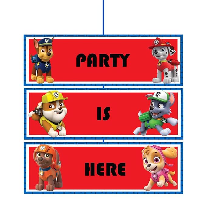 Party Propz Happy Birthday Decoration - 1pc Birthday Cartoon Decoration Items | Dog Theme Birthday Decorations | Welcome Board For Birthday | Birthday Door Decoration