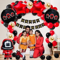 Game Theme Birthday Decoration Kit – 84 Pcs (Foil, Latex)