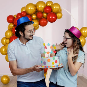 Red & Golden Metallic Balloon Set – 50 Pcs