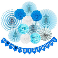Party Propz Half Birthday Decoration for Baby Boy -13 Pcs 6 Month Birthday Decorations for Boy | 6 Months Birthday Decorations for Boys | Half Year Birthday Decorations for Boys | Its My Half Birthday