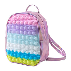 Party Propz Pop It Bag For Girls - 1Pc Cute Toddler Backpack|Pop Bag Fidget|Birthday Gift For Girls|Fidget Backpack Purse|Popit Bag For Girls|Backpack For Girls|Kids Sling Bags For Girls,Multicolor