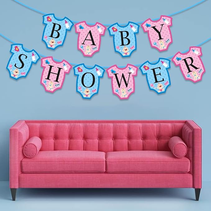 Party Propz Baby Shower Decoration Items - 1 Pack of Mom To Be Decoration | Lightweight Baby Shower Banner (Cardstock) | Beautiful Baby Shower Backdrop Decoration | Cute Baby Shower Party Decoration