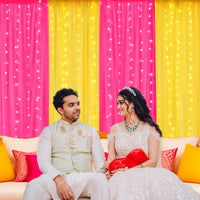 Haldi & Mehndi Backdrop Decoration Set – 6 Pcs Traditional Decor Kit