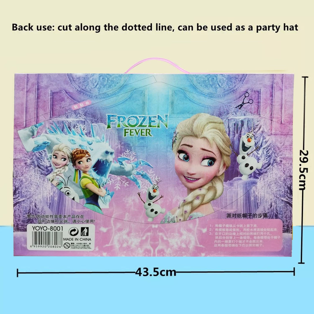 Party Propz Frozen Stationary Kit for Girls - 41Pcs Stationary Items for Girls Pencil Box,Note Book,Eraser and Sharpener -Return Gift for Girls/Frozen School Kit for Girls, Stationary Set Return Gifts