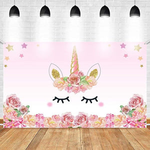 Party Propz Unicorn Theme Birthday Decoration Backdrop-4Ft by 3Ft for Girls Party Decor/Girl Bday Decoration/Wall Decoration,Backdrops,Magical Decorations Exclusive Product
