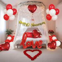 Happy Anniversary Decoration Items - 61 pcs Canopy Tent Decoration for Anniversary