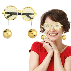 Party Propz Party Glasses for Women - 1pc Party Goggles Hanging Disco Ball | Party Eye Glasses | Party Goggles for Adults | Funny Theme Party Goggle | Party Goggles for Adult Night Party