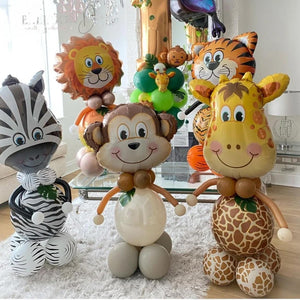 Animal Theme Foil Balloon Set – 6 Pcs