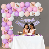 Butterfly Theme Birthday Decoration Kit for Girls – 55 Pcs
