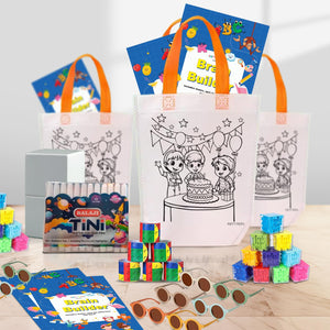 Magic Combo Return Gift Pack – 60 Pcs for 10 Kids with Bags