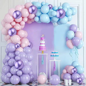 Party Propz Mermaid Balloons for Birthday Decoration - Cute 56Pcs Balloon Decoration for Birthday | Birthday Decoration Items for Girl | Mermaid Theme Birthday Decorations | Balloon Decoration Kit