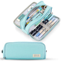 Party Propz Blue Pencil Box for Girls - Aesthetic Pencil Box for Students | Pencil Box Boys | Pencil Box for Girls | Cute Pencil Box School Supplies | Pencil Pouch for Girls | Pen Pencil Pouch