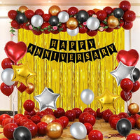 Party Propz Anniversary Decoration Items Kit - 70Pcs Happy Anniversary Decoration Set | Happy Anniversary Banner | Anniversary Decoration for Couple, Boyfriend, Husband | Wedding Anniversary Decoration Items