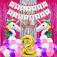 Party Propz Unicorn Theme Birthday Decorations Items- 38Pcs Birthday Decorations kit for Girls | Kids Birthday Decorations | 2nd Birthday Decoration Items | Unicorn Decorations For Girl Birthday