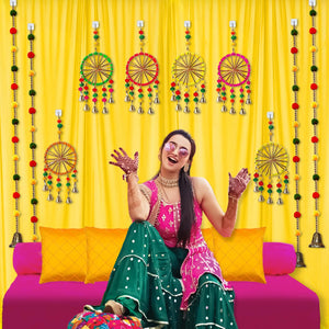 Haldi Decoration Items for Marriage - Set of 18pcs