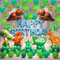 Dinosaur Theme Birthday Decorations - 65Pcs For Boys, Girls, Kids - Kids Birthday Party Decoration Items, Birthday Decoration Items For Kids, Birthday Decorations Kit for Boys, Balloons