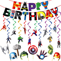 Superhero Decoration Kit for Boys - 21 Pcs