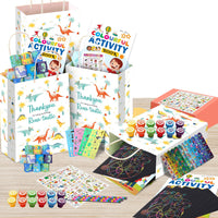 Dinosaur Theme Birthday Return Gift Set – 80 Pcs | Party Favors & Stationery Gifts for Kids