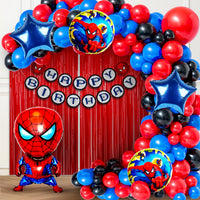 Spiderman Theme Birthday Decoration Kit for Boys - 54 Pcs