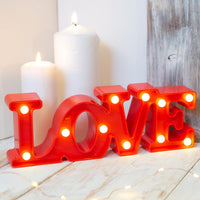 Love Lights for Valentine's Day Decorations - 1Pc Love Marquee Light for Room Decorations (LED)