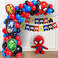 Superhero Theme Birthday Decoration Kit - 52 Pcs