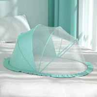 Party Propz Baby Mosquito Net Folding-Bottomless Infant Mosquito Net|Baby Net Mosquito Bed 0 To 12 Month|Foldable Mosquito Net For Baby Boy&Girl|Kids Mosquito Net (2.2FtX4.2FtX2.4Ft),Blue