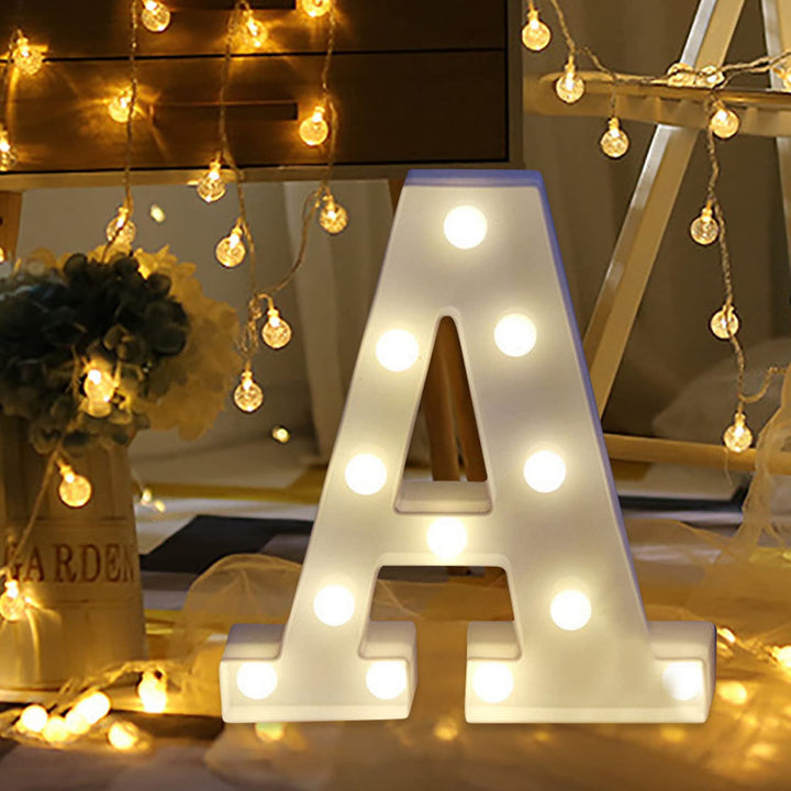 Party Propz Marquee Alphabet Light Letters for Room Decor Lights - (A) Led Lights for Room Decoration - Asthetic Decorations Letter Light/Room Decor Light/Marquee Letter A Glowing for Kids
