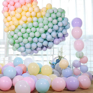 Pastel Rubber Balloons for Decoration – 100 Pcs Multicolor Balloons for Birthday & Party