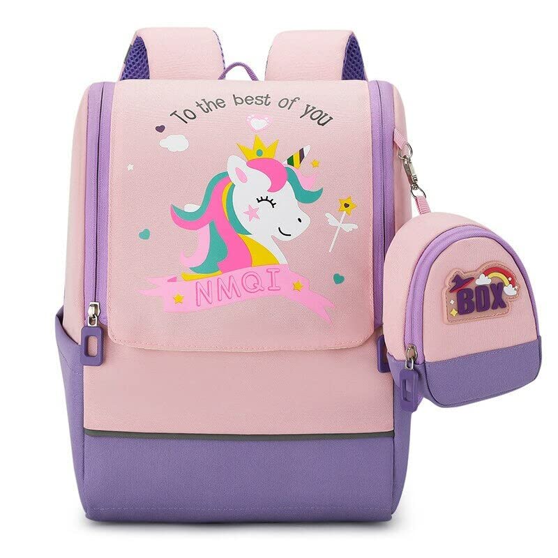 Party Propz Unicorn Bags for Girls Kids- Backpack for Girls with Small Unicorn Pouch | Unicorn Bag for Kids | School Bag for Boys Kids | Small Bag for Kids Boys | Shoulder Bag for Kids | Kids Book Bag
