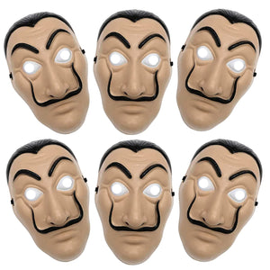 Salvador Dali Mask - Pack Of 6