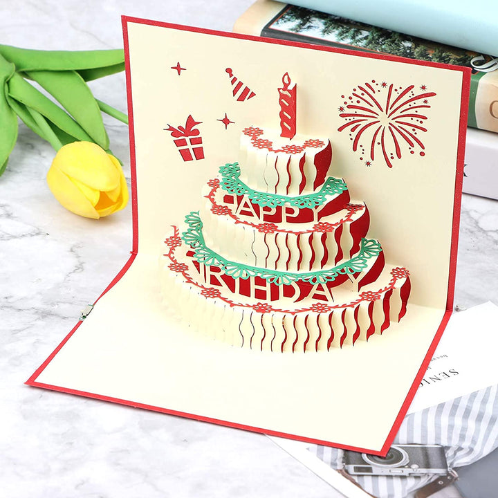 Party Propz Greeting Card for Birthday - Stunning Pop-Up 3D Greeting Cards | Happy Birthday Card for Men, Best Friend, Boyfriend, Husband, Wife, Boys | Birthday Cards with Envelopes for Birthday Gift