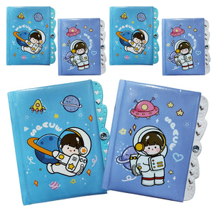 Party Propz Space Theme Password Diary -Set of 6pcs, Space Theme Return Gifts for Kids | Lock Diary for Kids | Lock Diary for Girls | Secret Diary with Lock | Return Gifts for Birthday | Lock Diary for Boys