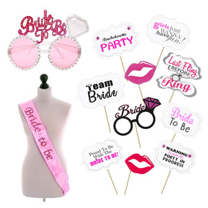 Bride To Be Decoration Set Combo - 12 Pcs Bachelorette Party Decoration