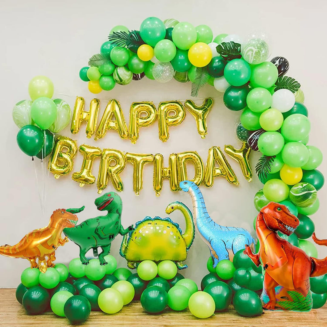 Party Propz Dinosaur Theme Birthday Decorations - 47Pcs For Boys, Girls, Kids - Kids Birthday Decoration Items, Birthday Decoration Items For Kids, Birthday Decorations Kit for Boys, Foil Balloons