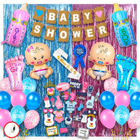 Baby Shower Decoration Kit – 92 Pcs Balloons, Props Mom-to-Be